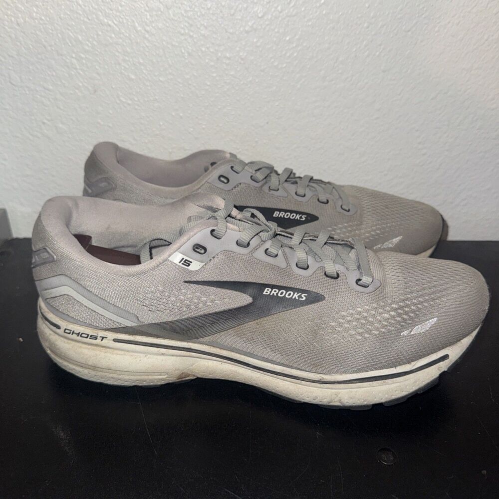Brooks Ghost 15 Men’s Size 11 Wide 2E Running Shoes Grey 11039321E098
